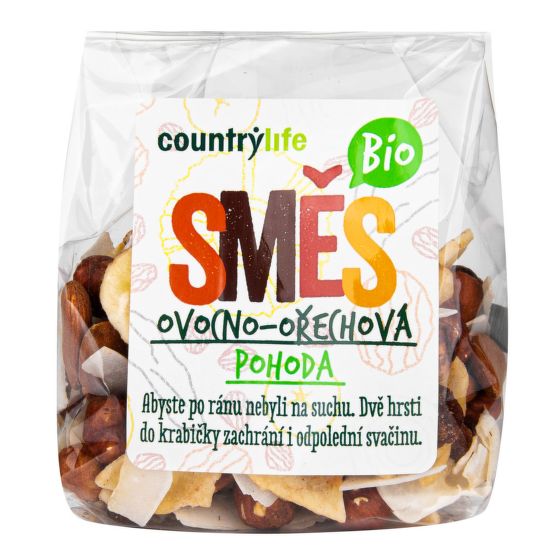 Zmes ovocno-orechová POHODA 150 g BIO   COUNTRY LIFE