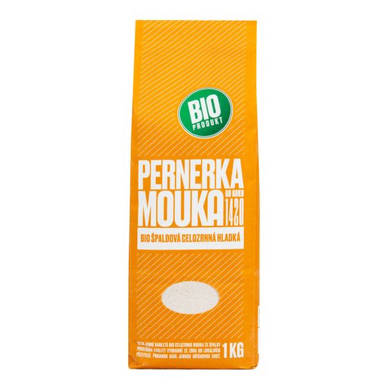 Múka špaldová celozrnná hladká 1 kg BIO   PERNERKA