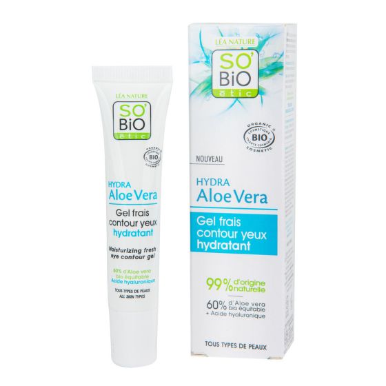 Gél Aloe vera — hydratácia a sviežosť pre očné okolie — všetky typy pleti 15 ml BIO   SO'BiO étic