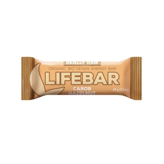 Tyčinka Lifebar karobová s lieskovými orechmi 47 g BIO   LIFEFOOD