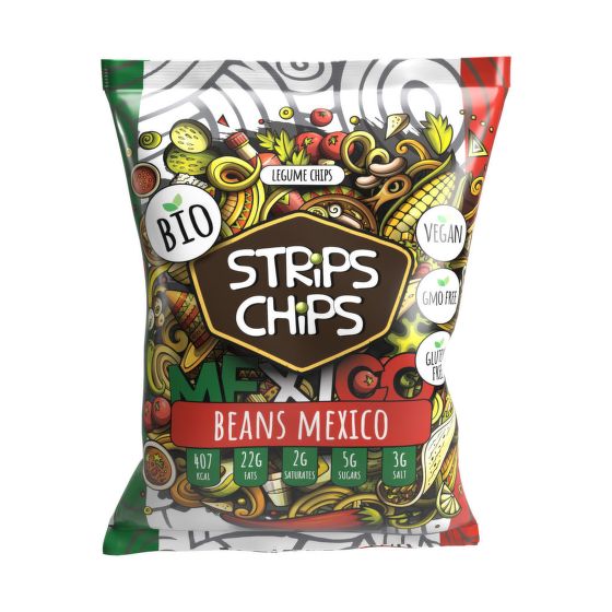Krekry strukovinové Mexico 90 g BIO   STRIPS CHIPS