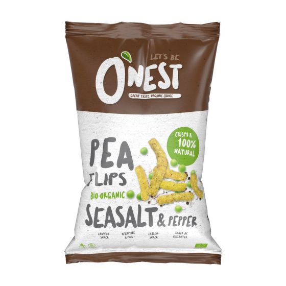 Chrumky hrachové soľ a čierne korenie 75 g BIO   O´NEST