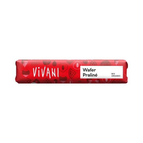 Tyčinka mliečna čokoláda nugát-oblátka 40 g BIO   VIVANI