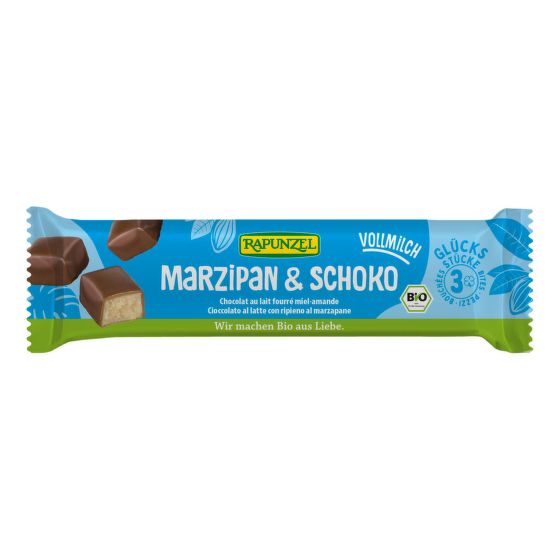 Marcipán v mliečnej čokoláde 50 g BIO   RAPUNZEL