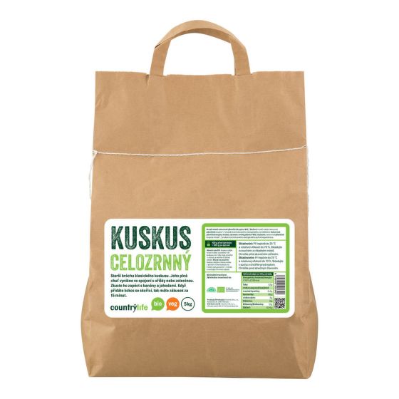 Kuskus celozrnný 5 kg BIO   COUNTRY LIFE