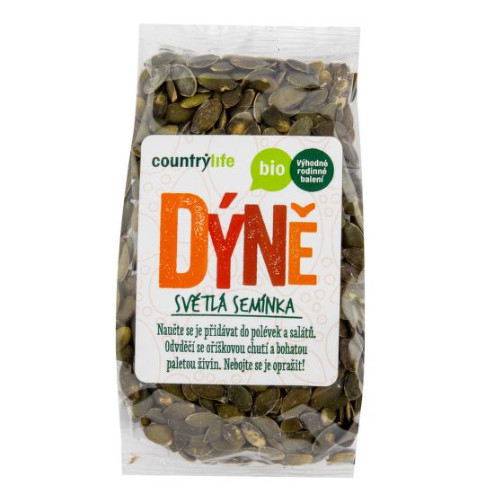 Tekvicové semienka svetlé 250 g BIO  COUNTRY LIFE