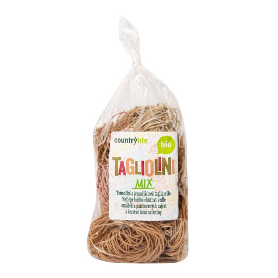 Cestoviny tagliolini mix 400 g BIO   COUNTRY LIFE