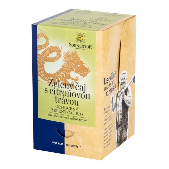 Čaj Zelený s citrónovou trávou 21,6 g BIO   SONNENTOR