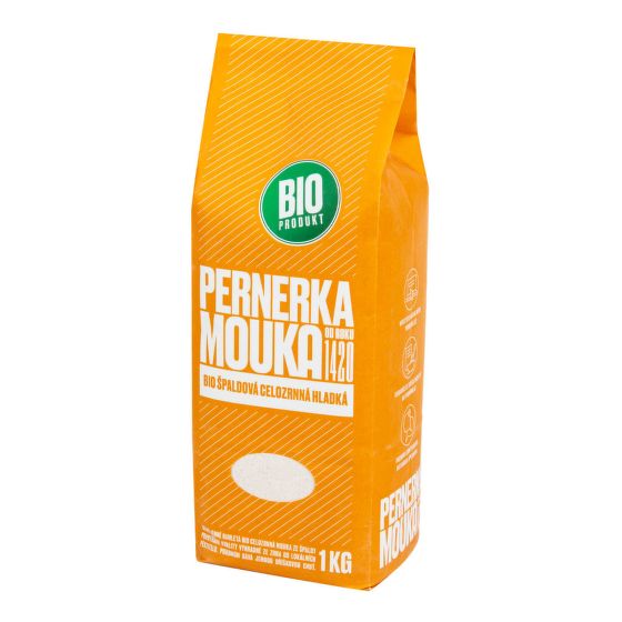 Múka špaldová celozrnná hladká 1 kg BIO   PERNERKA