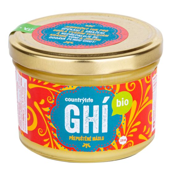 Prepustené maslo GHI 220 ml BIO  COUNTRY LIFE