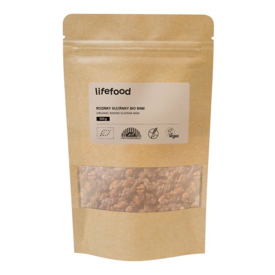 VÝPREDAJ!!!Hrozienka sultánky RAW 100 g BIO   LIFEFOOD