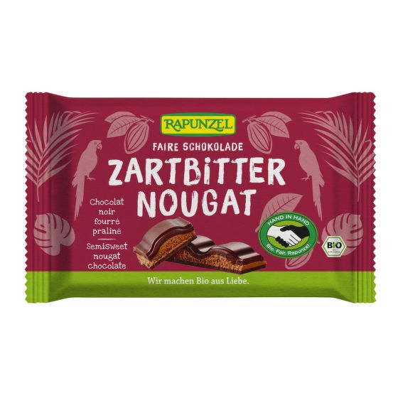 Čokoláda horká s nugátom 100 g BIO   RAPUNZEL