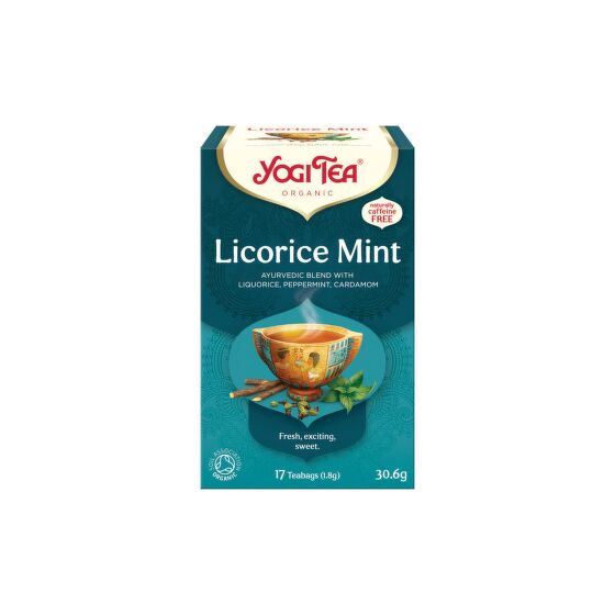 Čaj Sladkého drievka Mäta 17 sáčkov 30,6 g BIO   YOGI TEA