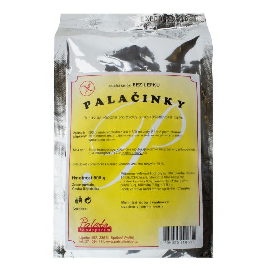 VÝPREDAJ!!!Zmes na palacinky bezlepkové 500 g   PALETA