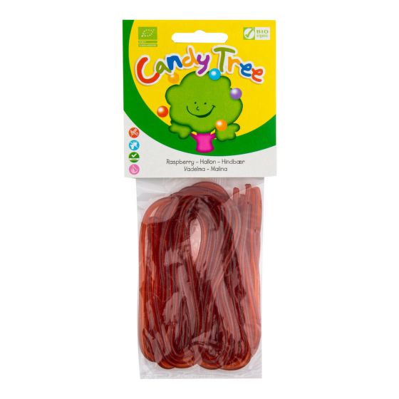 Povrázky s príchuťou malín 75 g BIO   CANDY TREE