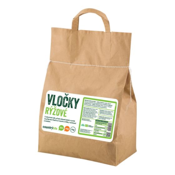 Vločky ryžové 5 kg BIO   COUNTRY LIFE