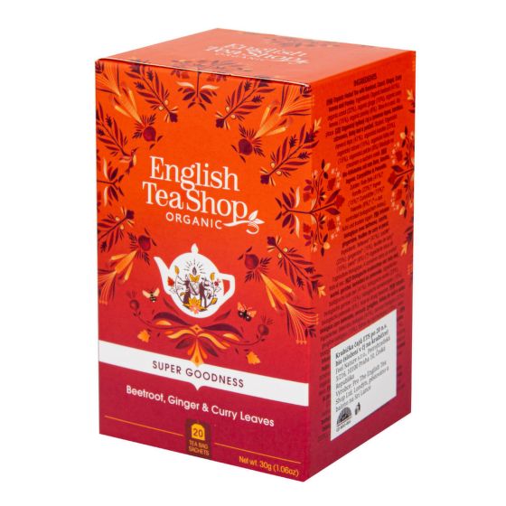 Čaj Červená repa so zázvorom a kari 20 vrecúšok BIO   ENGLISH TEA SHOP