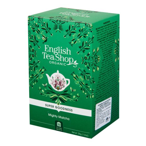 VÝPREDAJ!!!Čaj Mocná Matcha 20 vrecúšok BIO   ENGLISH TEA SHOP