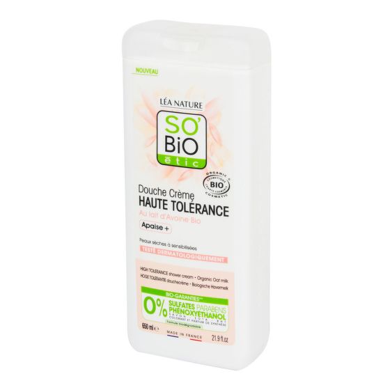 Krém sprchový HAUTE toleranciu s ovseným mliekom 650 ml BIO   SO’BiO étic