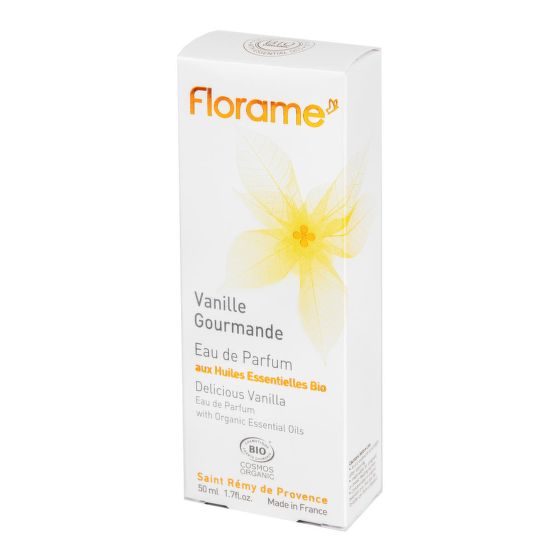 Parfumová voda prírodná VANILLE GOURMANDE — lahodná vanilka 50 ml BIO   FLORAME