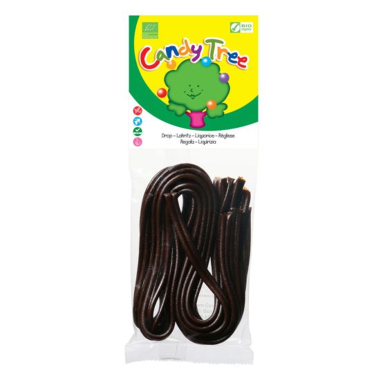 Provázky s príchuťou sladkého drievka 75 g BIO   CANDY