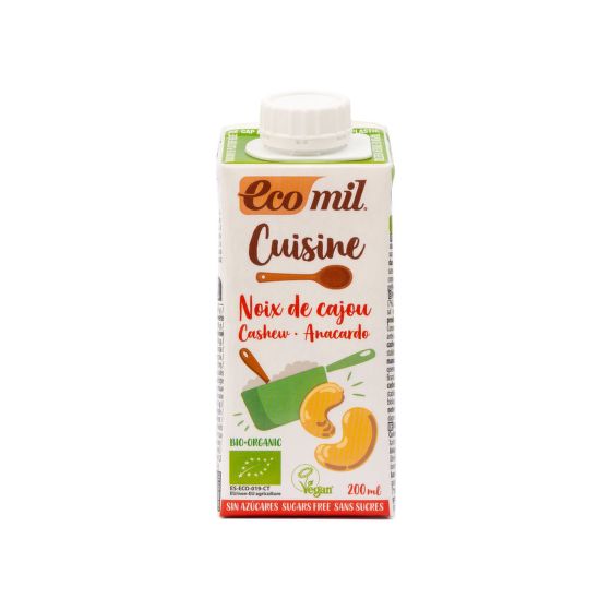 Krém z kešu orechov na varenie 8 % tuku 200 ml BIO   ECOMIL