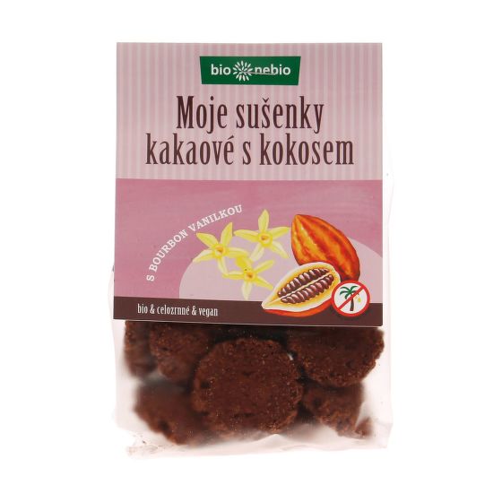 MOJE SUŠIENKY kakaové s kokosom 130 g BIO   BIO NEBIO