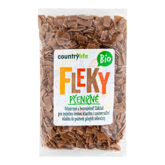 Cestoviny fliačky pšeničné 400 g BIO   COUNTRY LIFE