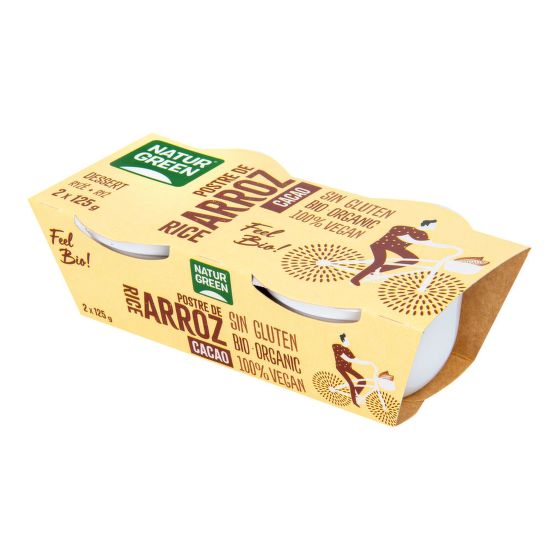 VÝPREDAJ!!!Dezert ryžový s kakaom 2x125 g BIO   NATURGREEN