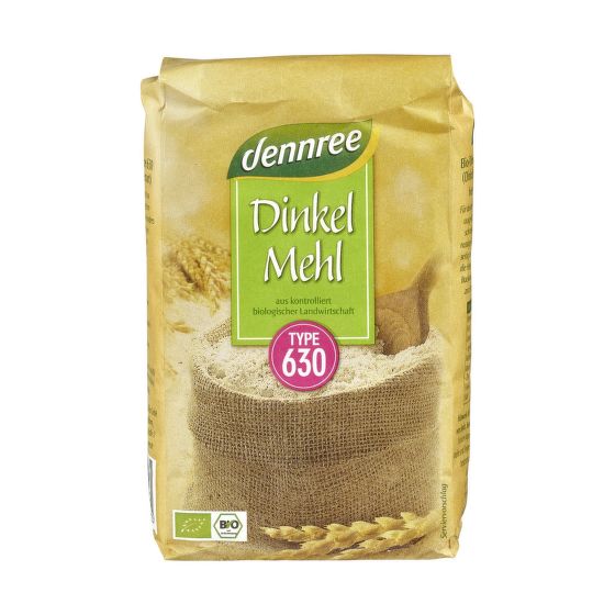 Múka špaldová hladká TYP 630 1 kg BIO   DENNREE