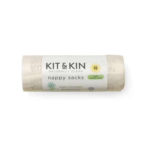 Vrecká na plienky kompostovateľné 60 ks   KIT & KIN