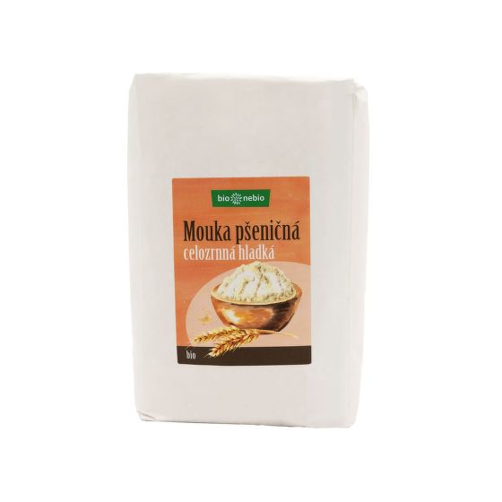 Múka pšeničná celozrnná hladká 1 kg BIO   BIO NEBIO