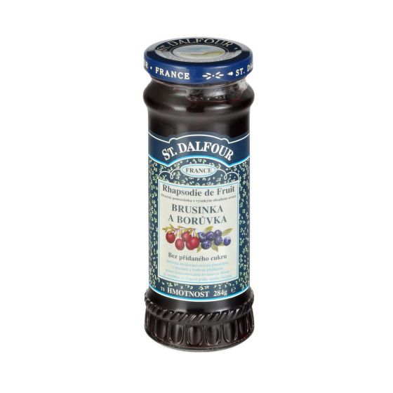 Nátierka ovocná brusnice- čučoriedka 284 g   DALFOUR