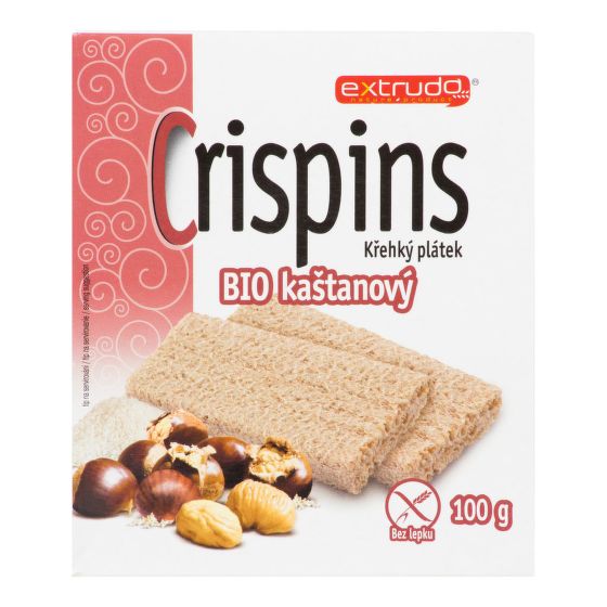 Chlebíček gaštanový bezlepkový 100 g BIO   EXTRUDO