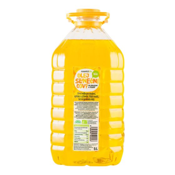 Olej slnečnicový na vyprážanie a pečenie 5 l BIO   COUNTRY LIFE