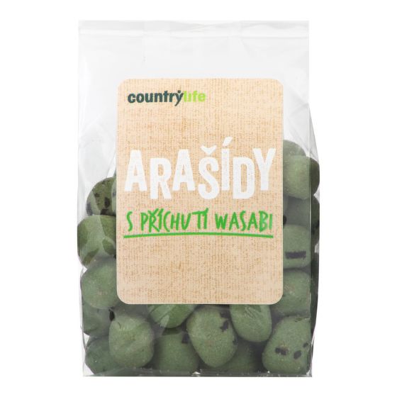 Arašidy s príchuťou wasabi 100 g   COUNTRY LIFE