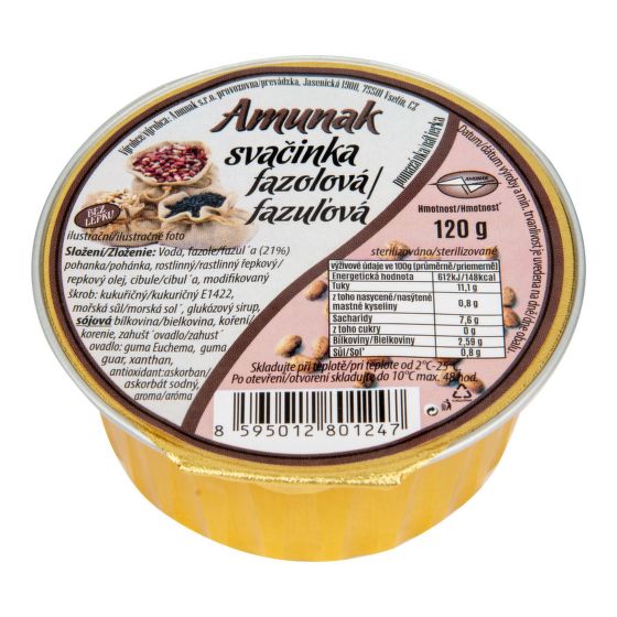 Svačinka fazuľová 120 g   AMUNAK