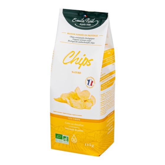 Chipsy zemiakové jemne solené 115 g BIO   EMILE NOËL