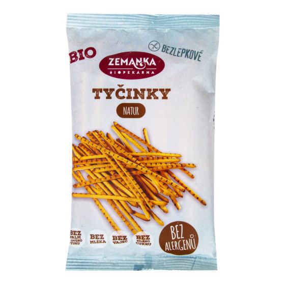 Tyčinky bezgluténové natur 45 g BIO   ZEMANKA