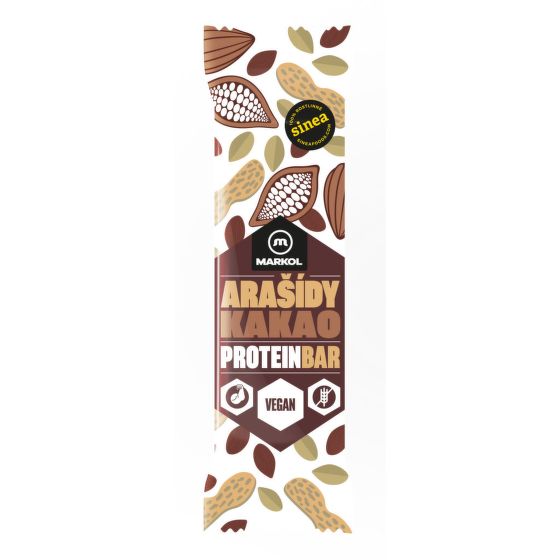 Tyčinka proteínová arašidy a kakao 40 g   MARKOL