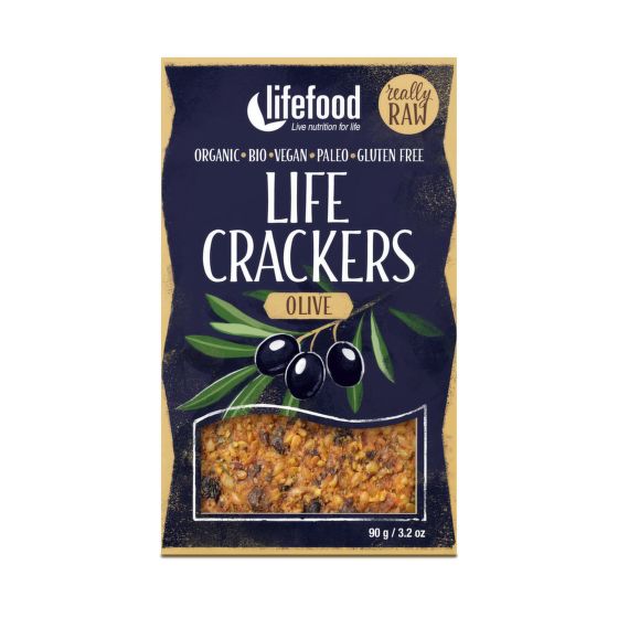 Life Crackers olivové 90 g BIO   LIFEFOOD