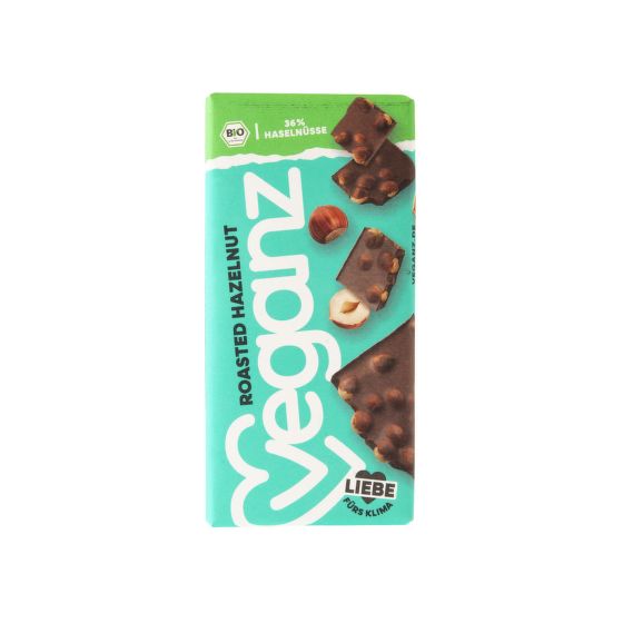 Čokoláda vegan s lieskovými orechmi 90 g BIO   VEGANZ