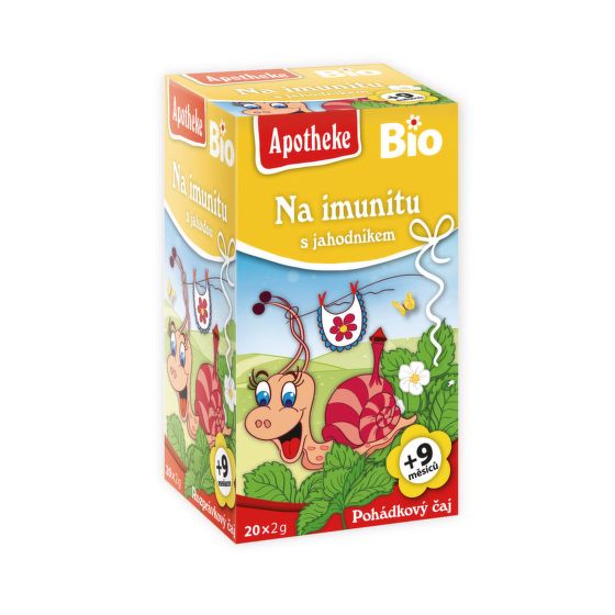 Čaj detský Na imunitu s jahôd 20 sáčkov 40 g BIO   MEDIATE