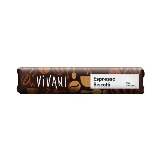 Tyčinka čokoládová mliečna espresso 40 g BIO   VIVANI
