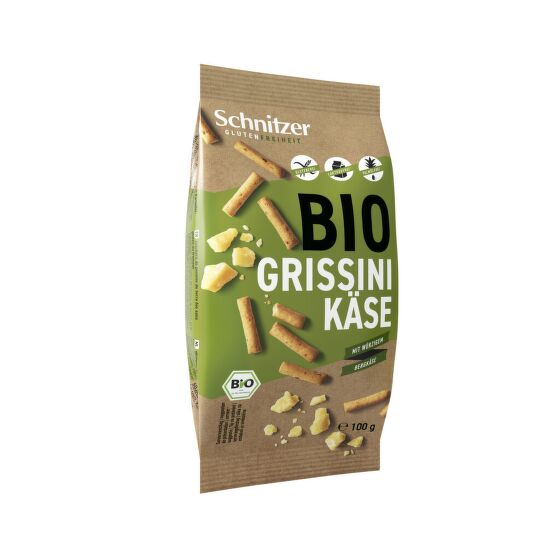 Tyčinky grissini so syrom bezlepkové 100 g BIO   SCHNITZER