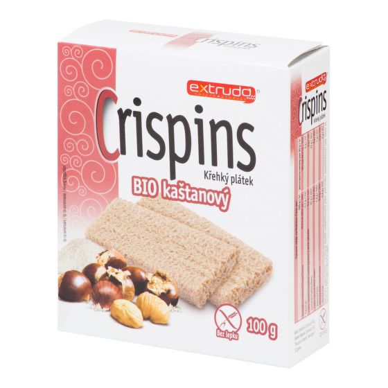 Chlebíček gaštanový bezlepkový 100 g BIO   EXTRUDO