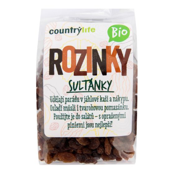 Hrozienka sultánky 200 g BIO   COUNTRY LIFE