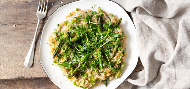 Jarní veganské risotto