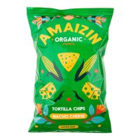 Chipsy kukuričné nacho s príchuťou syra 150 g BIO   AMAIZIN