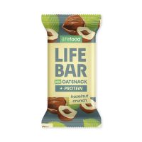 Tyčinka Lifebar Oat snack proteínová s lieskovými orieškami 40 g BIO   LIFEFOOD